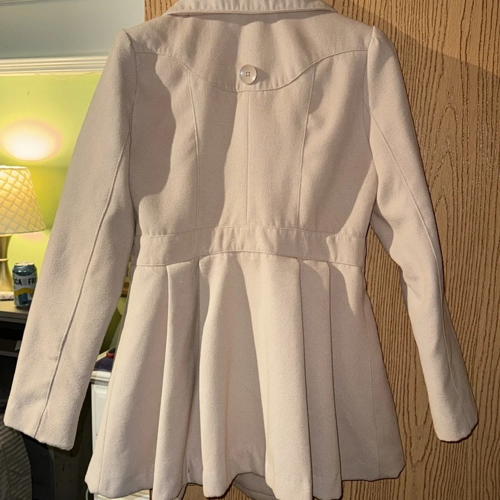 EUC peplum style Peacoat - Picture 6 of 8